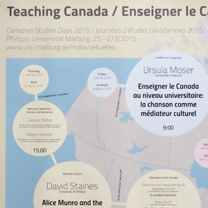 Poster für die Tagung „Teaching Canada / Enseigner le Canada“
